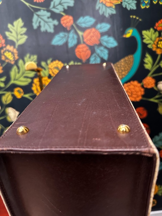 Vintage 1970s Bally Leather Lined Embossed Leather Tote - Picture 12 of 15